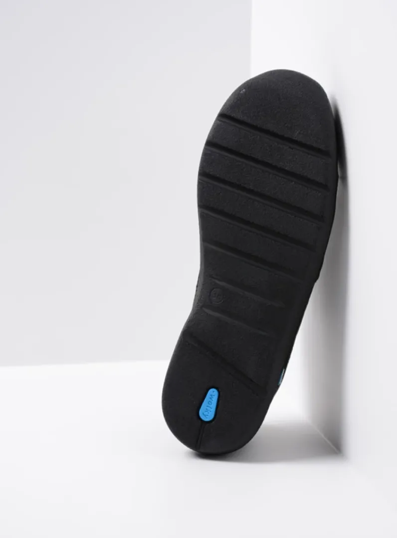 DAMES Wolky Lage Veterschoenen|Wandelschoenen<Feltwell - blauw nubuck