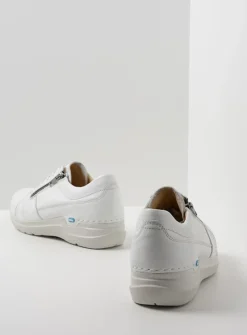 DAMES Wolky Lage Veterschoenen|Wandelschoenen<Feltwell - wit leer