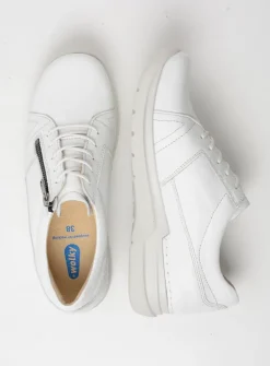 DAMES Wolky Lage Veterschoenen|Wandelschoenen<Feltwell - wit leer