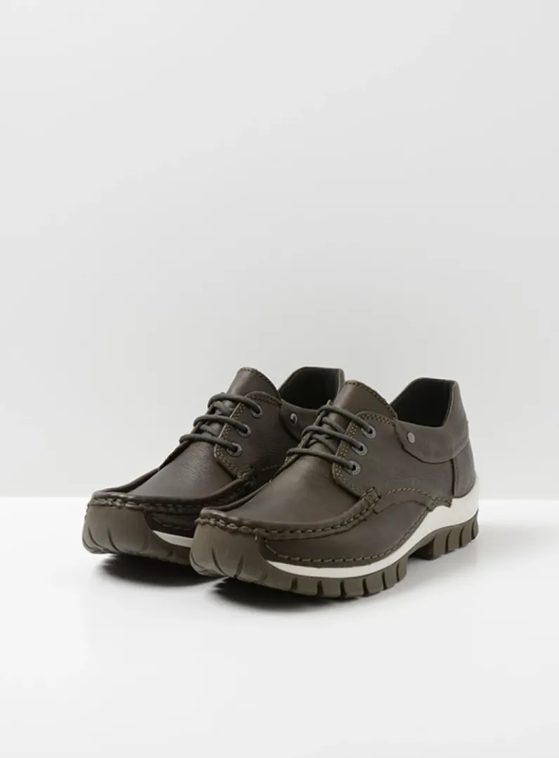 DAMES Wolky Lage Veterschoenen|Herfst/Winter<Fly - cactus leer