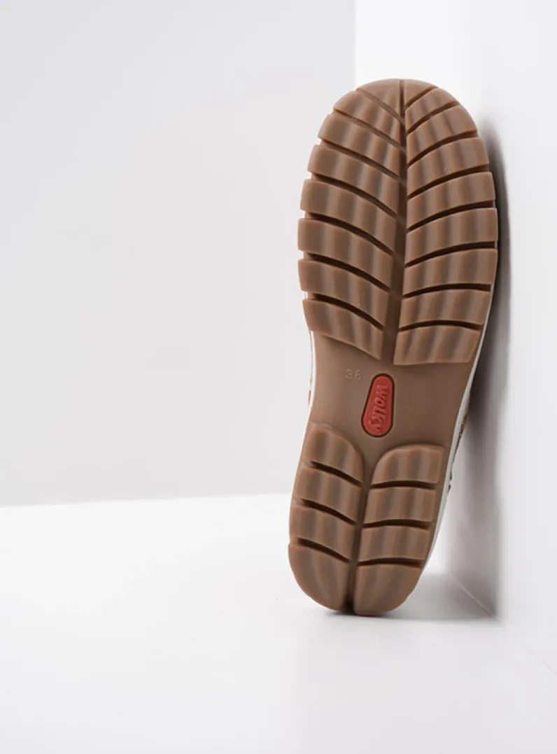 DAMES Wolky Lage Veterschoenen|Herfst/Winter<Fly - cognac nubuck