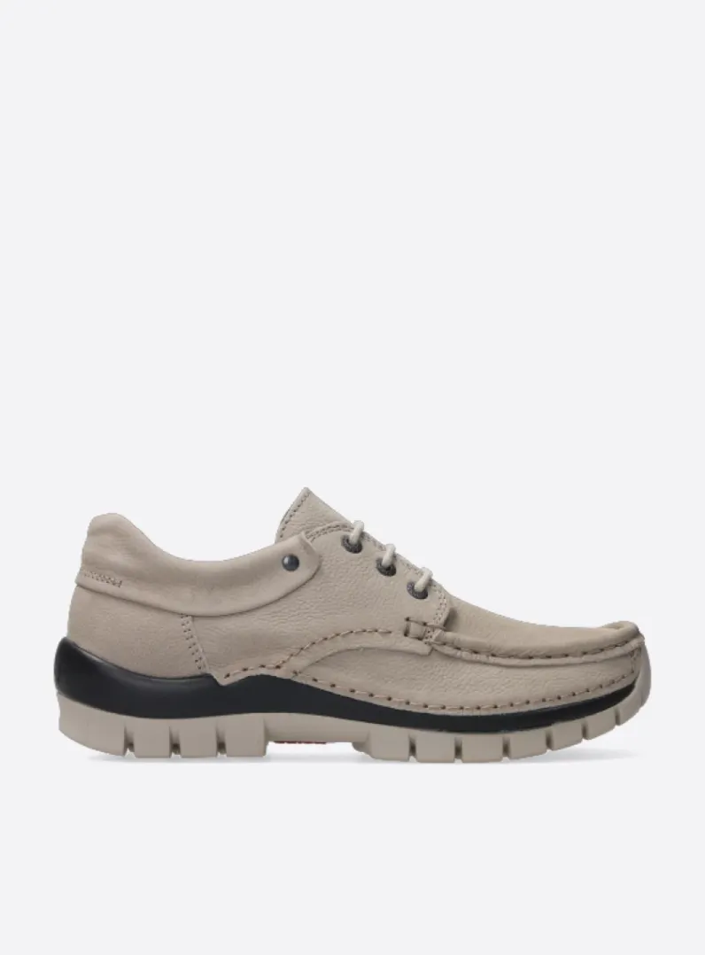 DAMES Wolky Lage Veterschoenen|Herfst/Winter<Fly - safari nubuck
