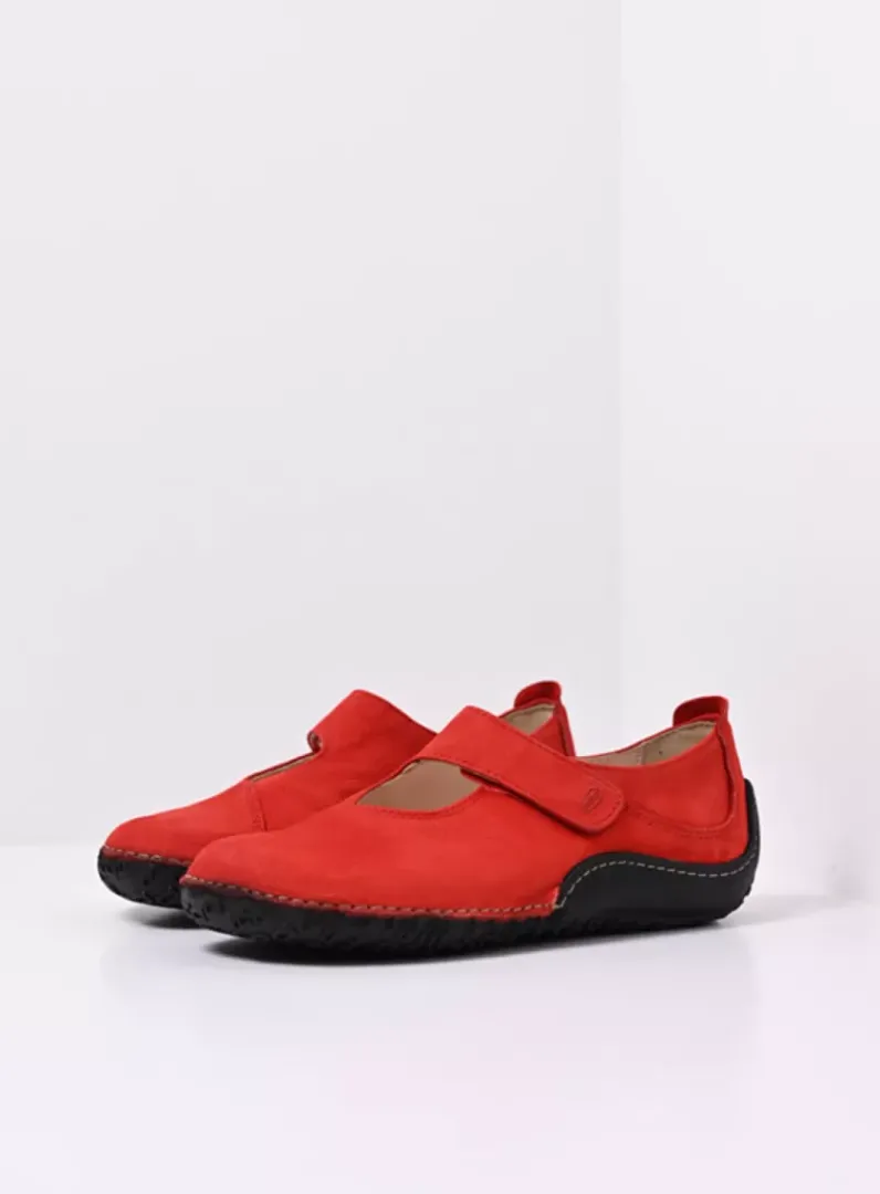 DAMES Wolky Bandschoenen<Fresh - rood nubuck