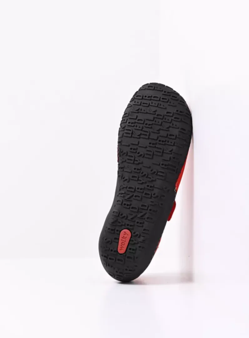 DAMES Wolky Bandschoenen<Fresh - rood nubuck