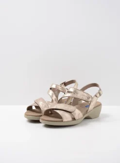 DAMES Wolky Sandalen<Fria - champagne nubuck
