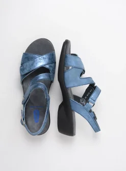 DAMES Wolky Sandalen<Fria - denim blauw leer