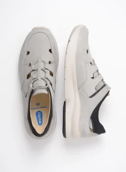DAMES Wolky Lage Veterschoenen|Wandelschoenen<Galena - lichtgrijs nubuck