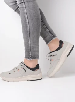 DAMES Wolky Lage Veterschoenen|Wandelschoenen<Galena - lichtgrijs nubuck