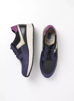 DAMES Wolky Lage Veterschoenen|Sneakers<Hammer - paars combi leer