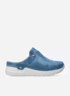 DAMES Wolky Slippers|Klompen<Holland DB - blauw effectleer