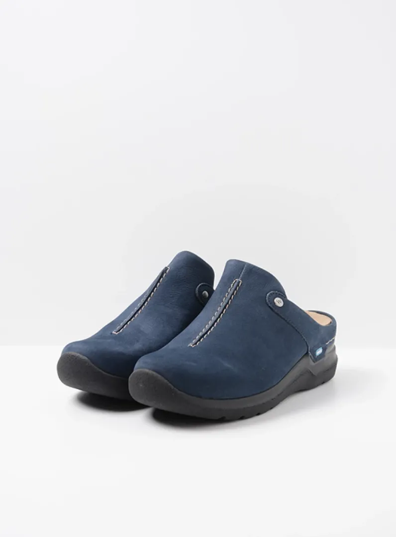 DAMES Wolky Slippers|Klompen<Holland DB - blauw nubuck