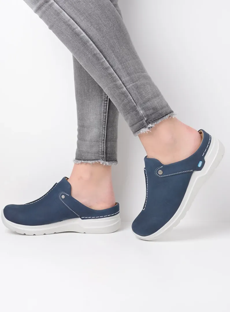 DAMES Wolky Slippers|Klompen<Holland DB - denim nubuck