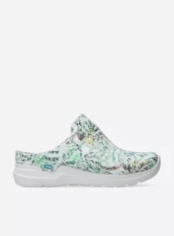 DAMES Wolky Slippers|Klompen<Holland DB - gebroken wit/groen nubuck