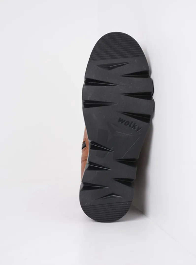 DAMES Wolky Hoge Veterschoenen|Veterlaarzen<Hope XW - cognac leer