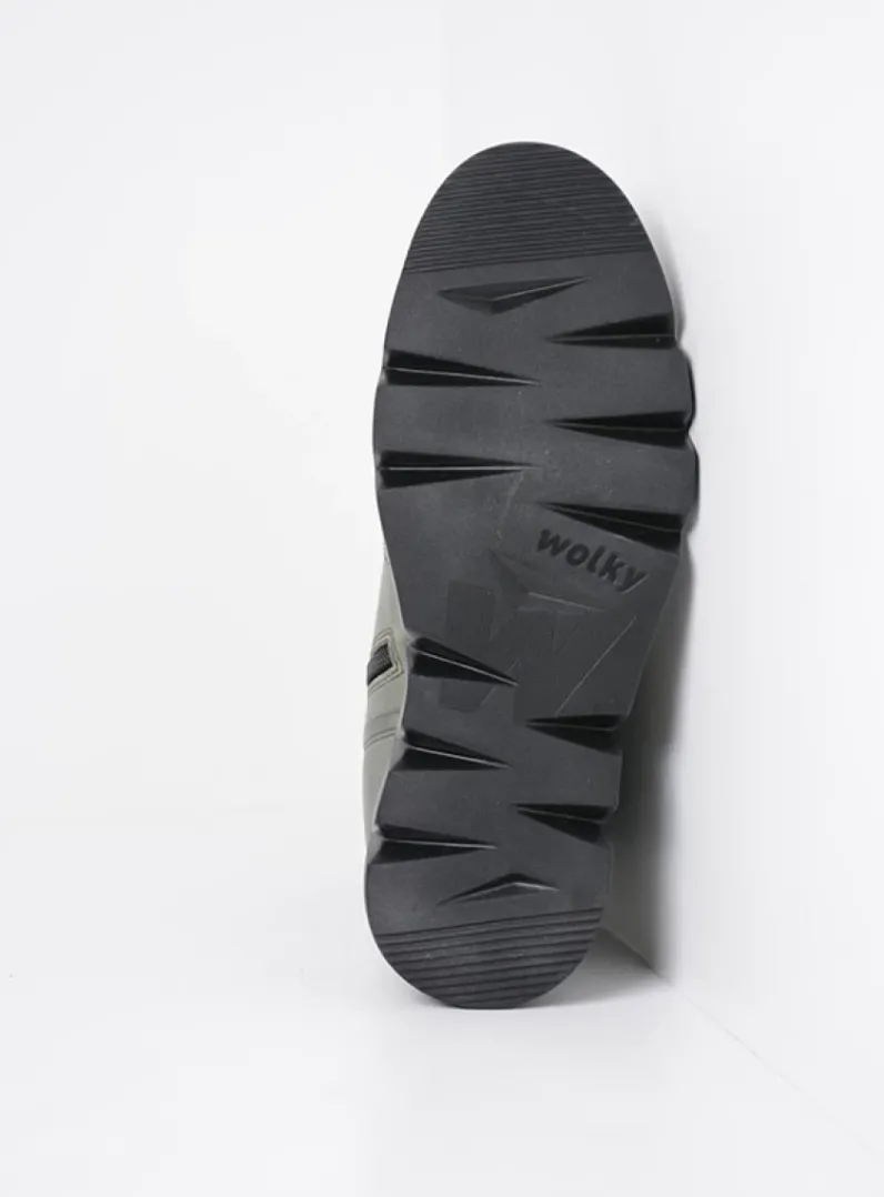 DAMES Wolky Hoge Veterschoenen|Veterlaarzen<Hope XW - grijs groen leer