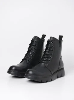 DAMES Wolky Veterlaarzen|Hoge Veterschoenen<Hope XW - zwart leer