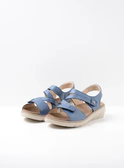DAMES Wolky Sandalen<Ikaria - blauw leer