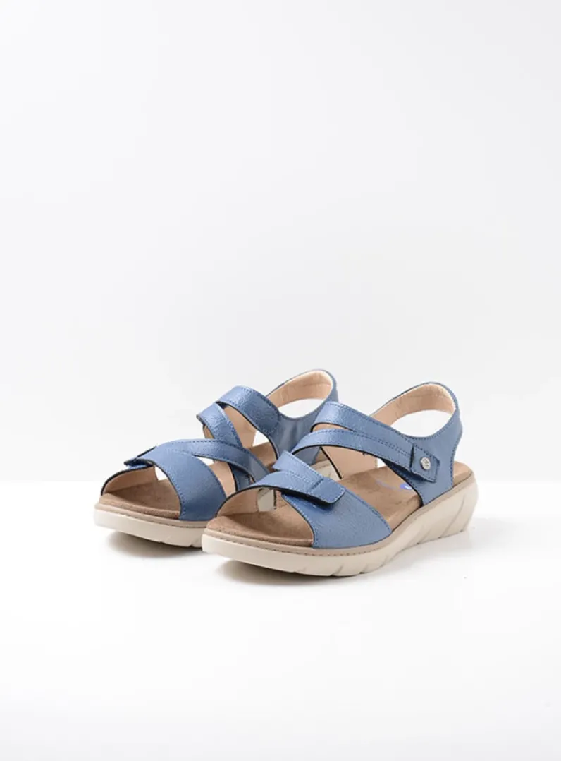 DAMES Wolky Sandalen<Ikaria - blauw leer