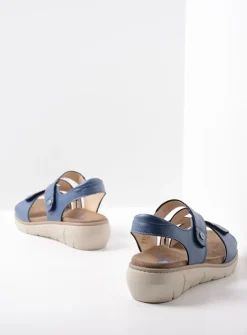 DAMES Wolky Sandalen<Ikaria - blauw leer