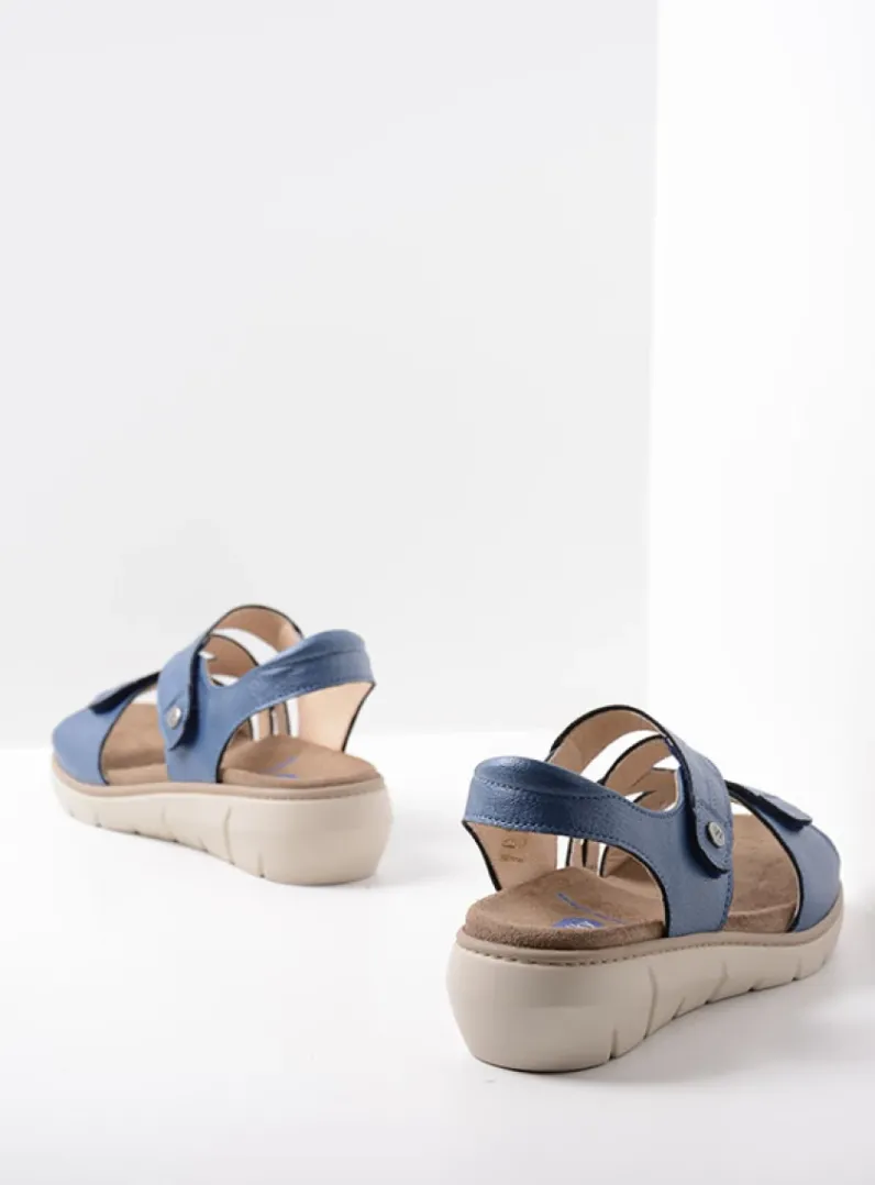 DAMES Wolky Sandalen<Ikaria - blauw leer
