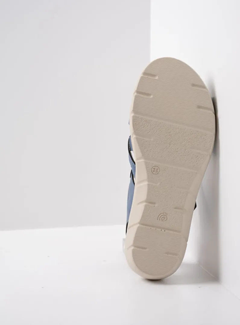 DAMES Wolky Sandalen<Ikaria - blauw leer