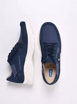 DAMES Wolky Lage Veterschoenen|Sneakers<Impact S2F - denim combi stretch leer