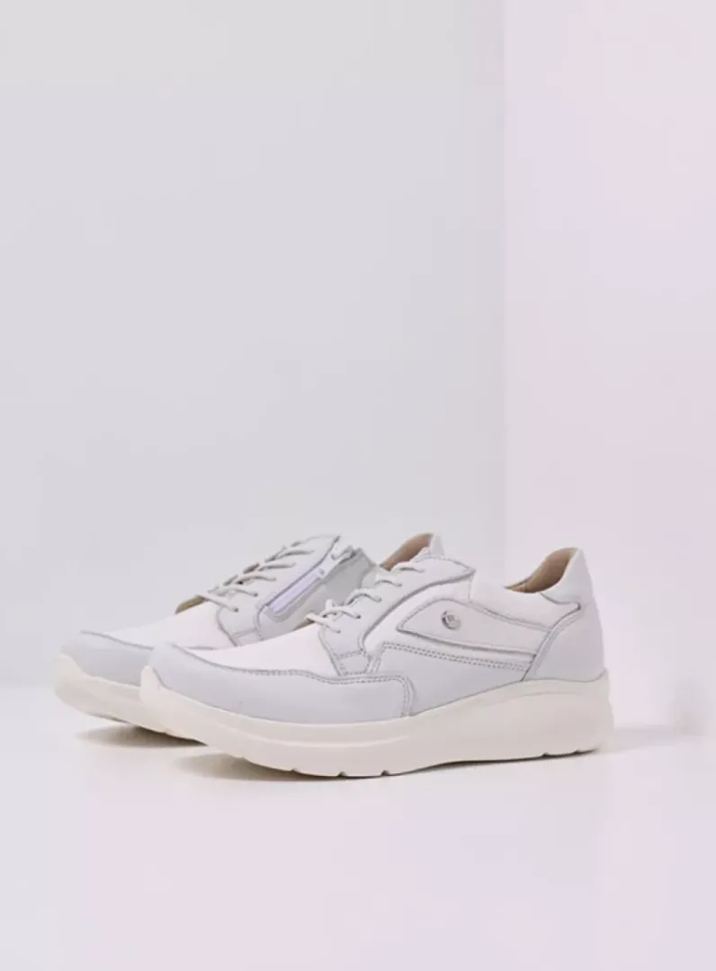 DAMES Wolky Lage Veterschoenen|Sneakers<Impact S2F - wit/gebroken combi stretch leer