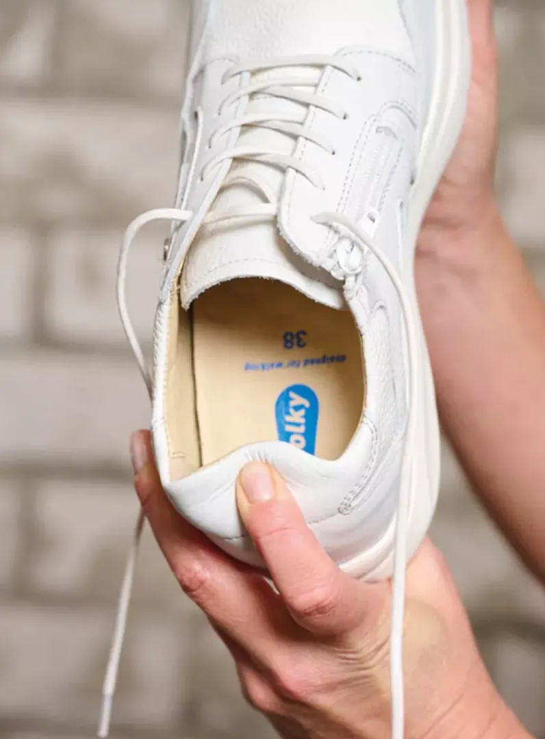 DAMES Wolky Lage Veterschoenen|Sneakers<Impact S2F - wit/gebroken combi stretch leer