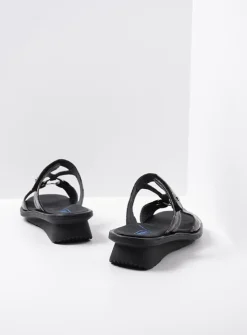 DAMES Wolky Slippers<Isa - brons croco lakleer