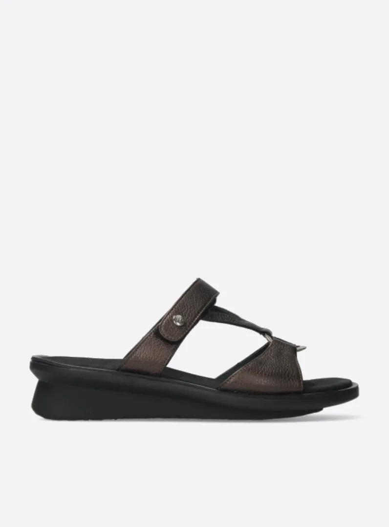 DAMES Wolky Slippers<Isa - brons leer