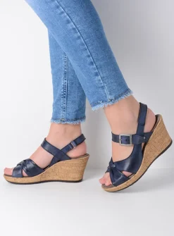 DAMES Wolky Sandalen<Ixia 2 - blauw leer