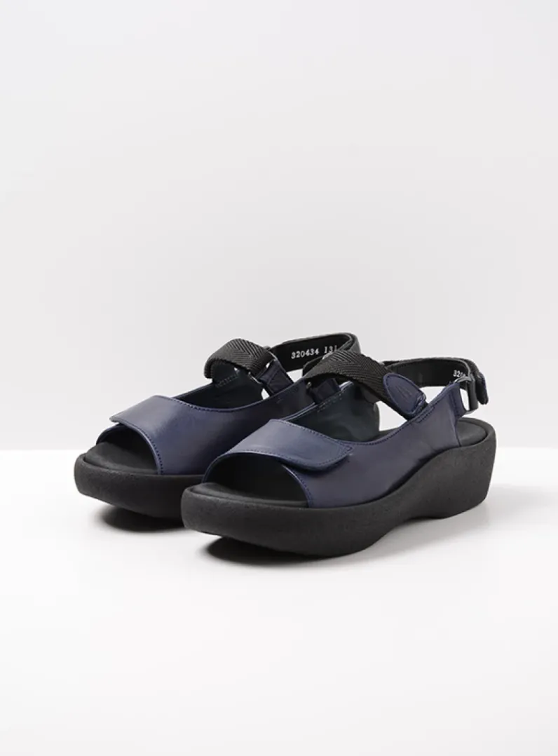DAMES Wolky Sandalen<Jewel - blauw leer