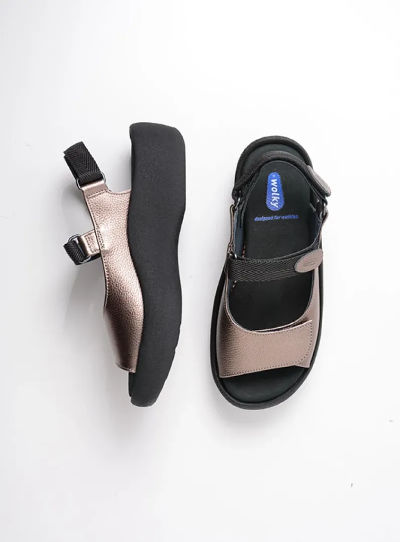 DAMES Wolky Sandalen<Jewel - brons leer