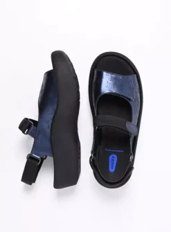 DAMES Wolky Sandalen<Jewel - marineblauw metallic nubuck