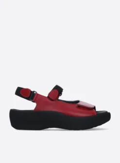DAMES Wolky Sandalen<Jewel - rood leer