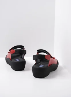 DAMES Wolky Sandalen<Jewel - rood leer
