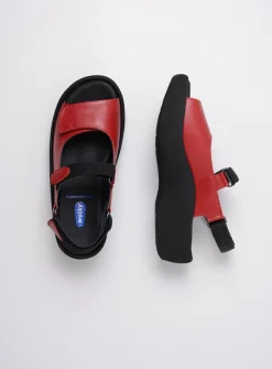 DAMES Wolky Sandalen<Jewel - rood leer