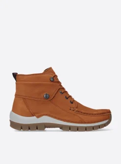 DAMES Wolky Hoge Veterschoenen|Herfst/Winter<Jump - cognac nubuck