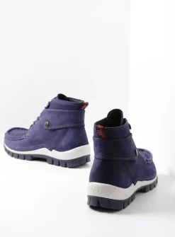 DAMES Wolky Hoge Veterschoenen|Herfst/Winter<Jump - paars nubuck