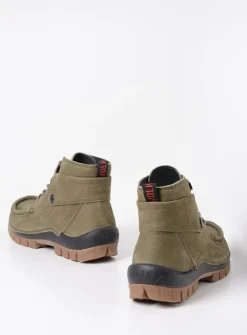 DAMES Wolky Hoge Veterschoenen|Herfst/Winter<Jump - pesto groen nubuck