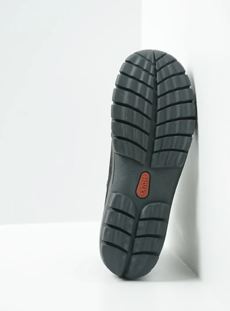 DAMES Wolky Hoge Veterschoenen|Herfst/Winter<Jump - zwart nubuck