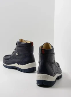 DAMES Wolky Hoge Veterschoenen<Jump Summer - denim leer