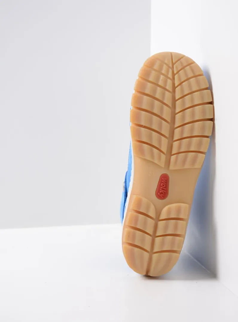 DAMES Wolky Hoge Veterschoenen<Jump Summer - hemelsblauw nubuck