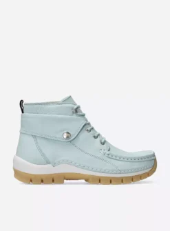 DAMES Wolky Hoge Veterschoenen<Jump Summer - lichtblauw leer