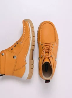 DAMES Wolky Hoge Veterschoenen<Jump Summer - lichtoranje leer