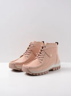 DAMES Wolky Hoge Veterschoenen<Jump Summer - nude nubuck