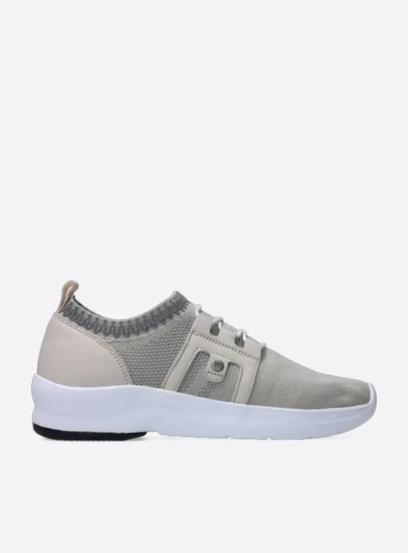 DAMES Wolky Lage Veterschoenen<Kalona - gebroken wit 3D knitting