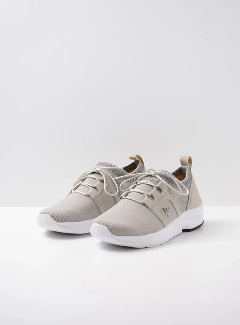 DAMES Wolky Lage Veterschoenen<Kalona - gebroken wit 3D knitting