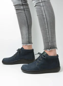 DAMES Wolky Hoge Veterschoenen|Herfst/Winter<Kansas Lady XW - blauw nubuck
