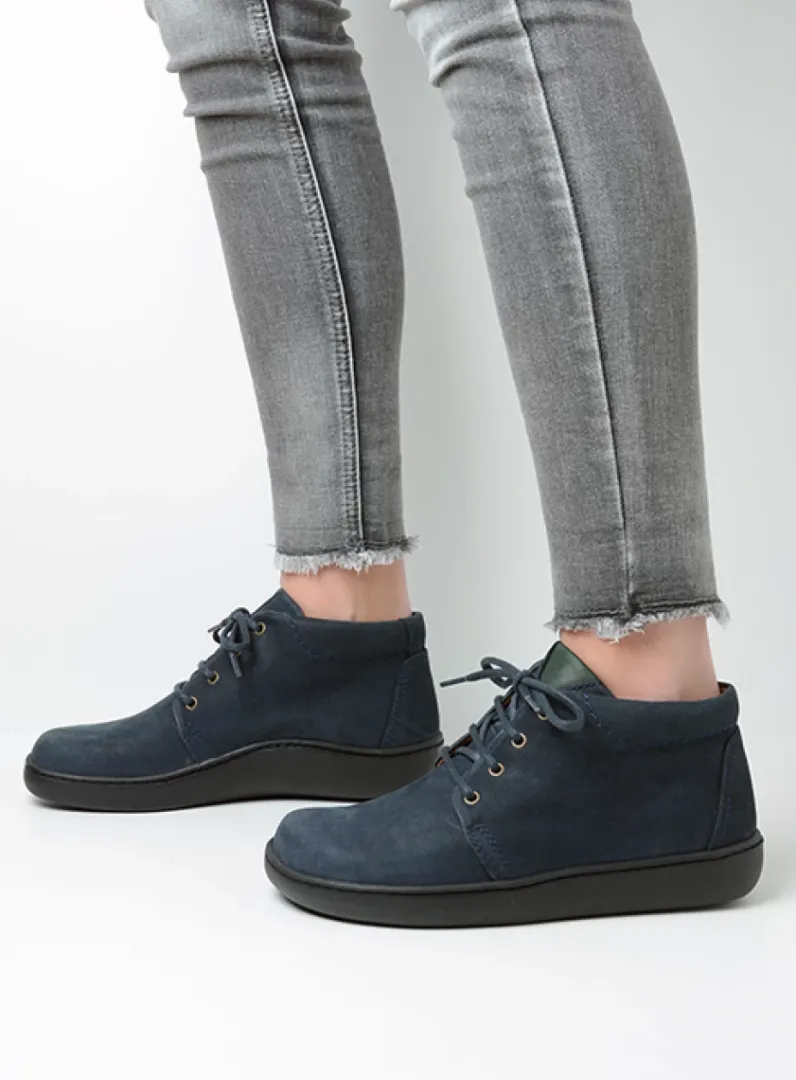 DAMES Wolky Hoge Veterschoenen|Herfst/Winter<Kansas Lady XW - blauw nubuck